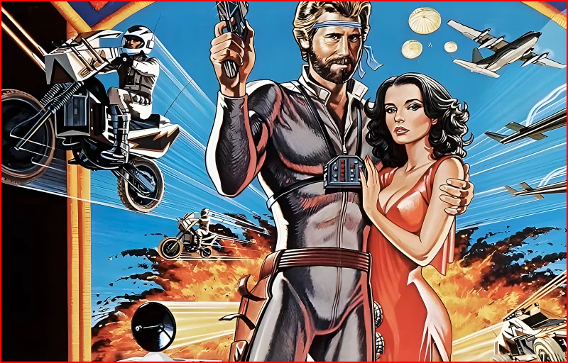 Megaforce 1982 Sci-Fi Action Film - Restored 27.2" x 41" US One Sheet, image 4
