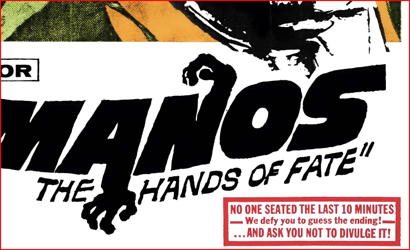Manos: The Hands Of Fate 1966 - Restored 27.2" x 41" US One Sheet, image 5