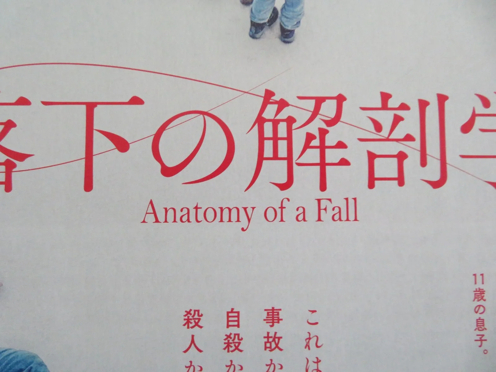 Anatomy of a Fall Japanese Chirashi (B5) Poster Sandra Hüller Swann Arlaud 2023, изображение 2