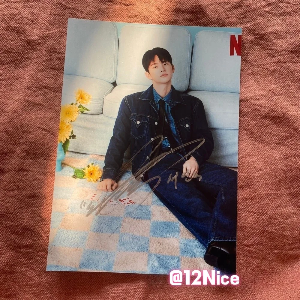Boyfriend on Demand Jisoo Seo In Guk Autographed Signed Photo 4*6 2026b #Nice, изображение 4