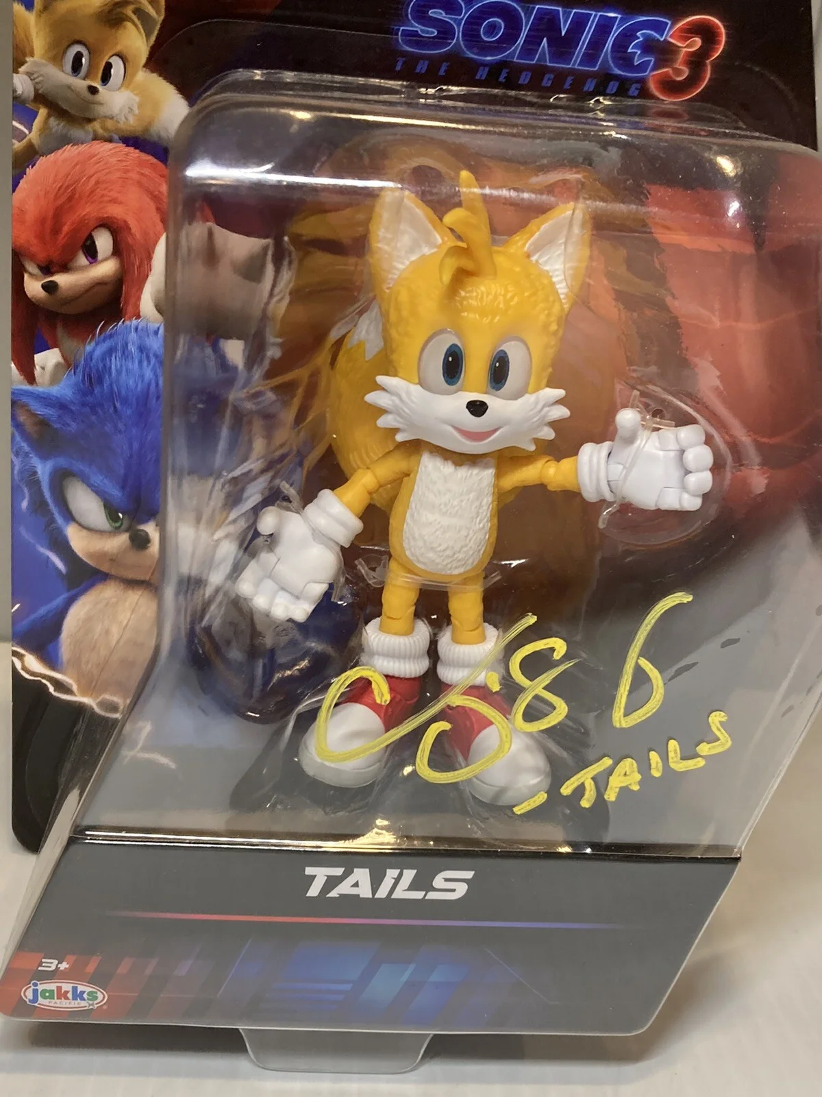 Sonic The Hedgehog 3 Movie TAILS Figure 2024 Signed Colleen O’Shaughnessy +proof, изображение 2