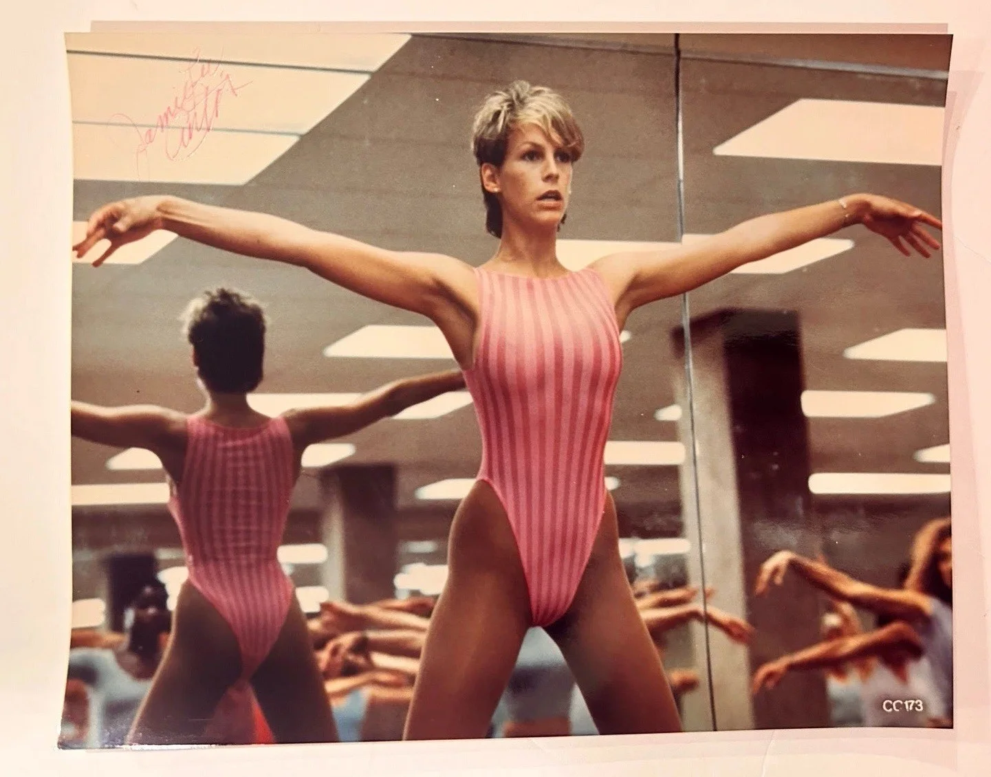 Jamie Lee Curtis — Jamie Lee Curtis Signed Autographed Perfect Young Fitness Trainer Hot 8x10 Photo
