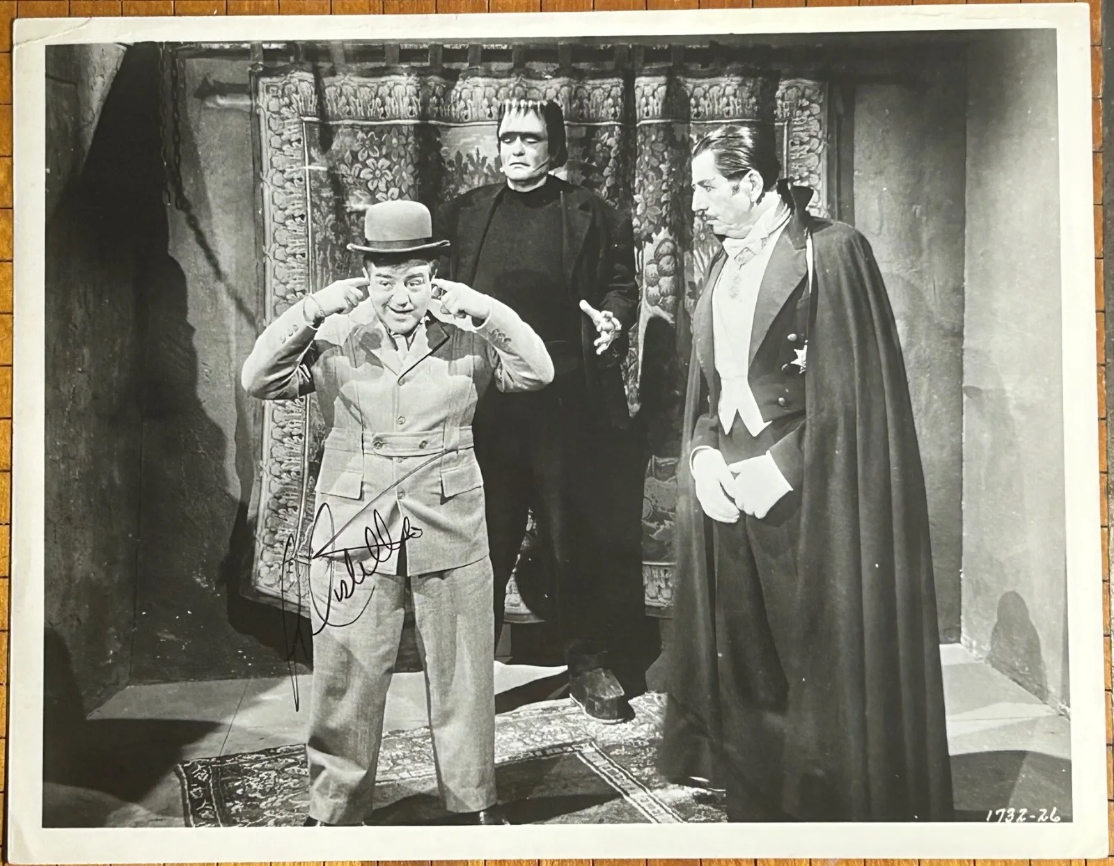 BUD ABBOTT + LOU COSTELLO—SIGNED PHOTOS w/COA—FRANKENSTEIN•LUGOSI•KARLOFF•MUMMY, image 5