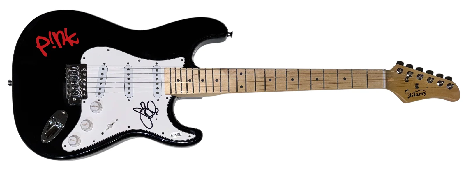 P!NK Pink Signed Autograph Electric Guitar Alecia Moore Missundaztood JSA COA, изображение 2