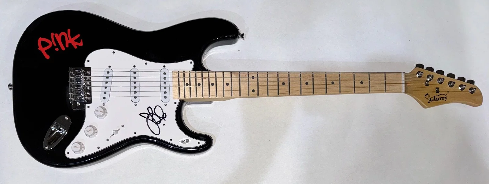P!NK Pink Signed Autograph Electric Guitar Alecia Moore Missundaztood JSA COA, изображение 3