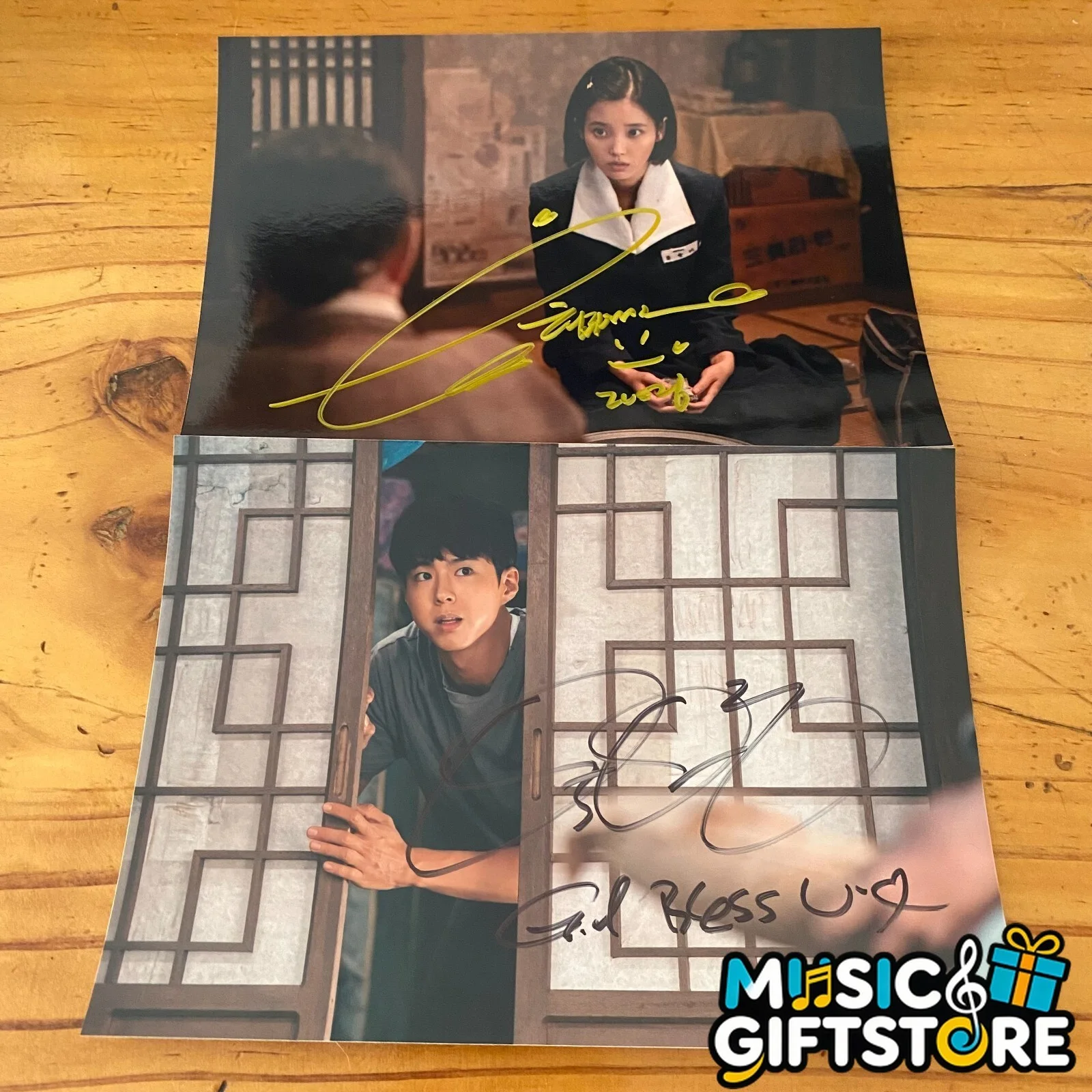 When Life Gives You Tangerines IU Park Bo Gum Autographed Photo K-Drama K-POP B, изображение 2