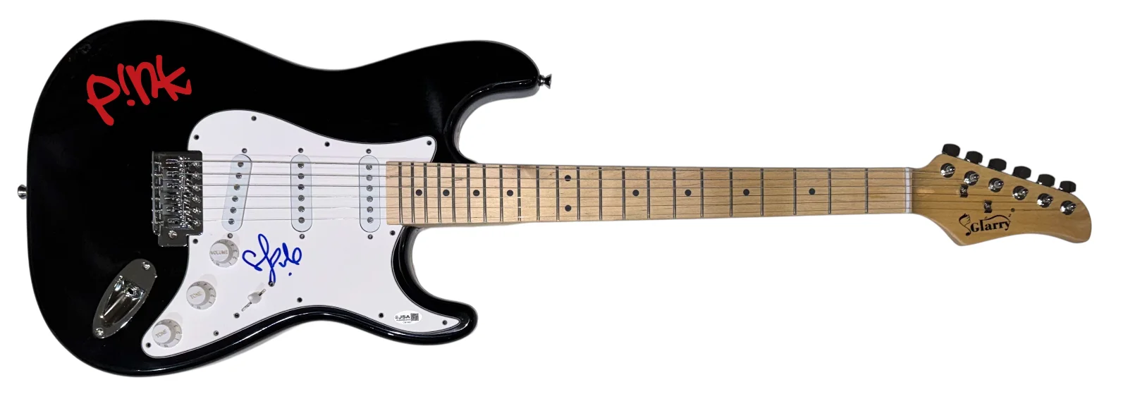 P!NK Pink Signed Autograph Electric Guitar Alecia Moore Missundaztood JSA COA, изображение 2