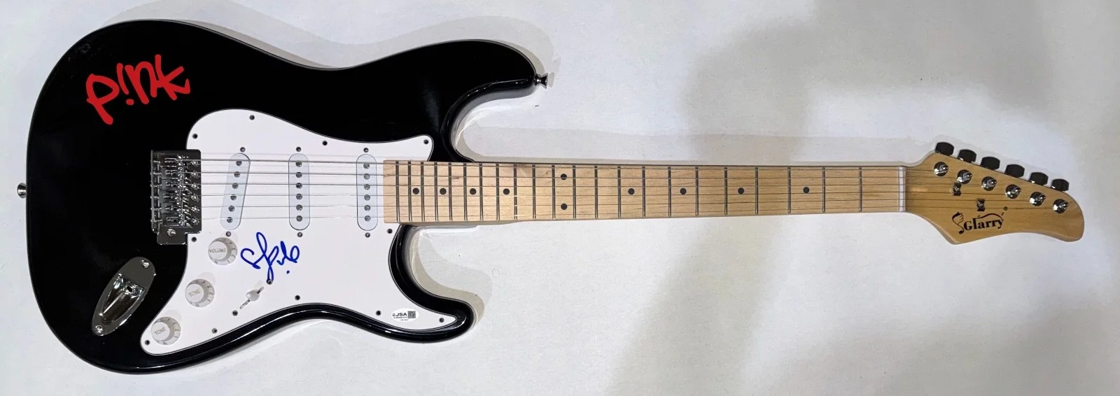 P!NK Pink Signed Autograph Electric Guitar Alecia Moore Missundaztood JSA COA, изображение 3