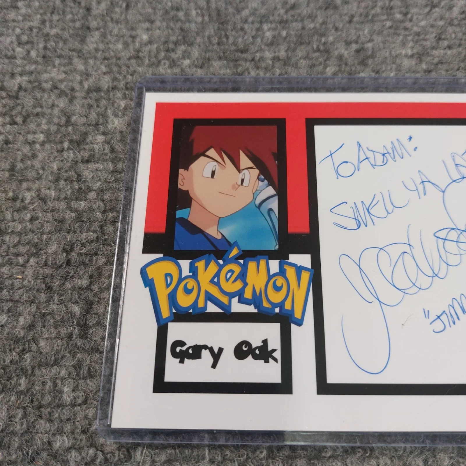 James Carter Cathcart — Pokemon SIGNED 4x6 Photo James Carter Cathcart Autograph Gary Oak Jimmy Zoppa, изображение 2