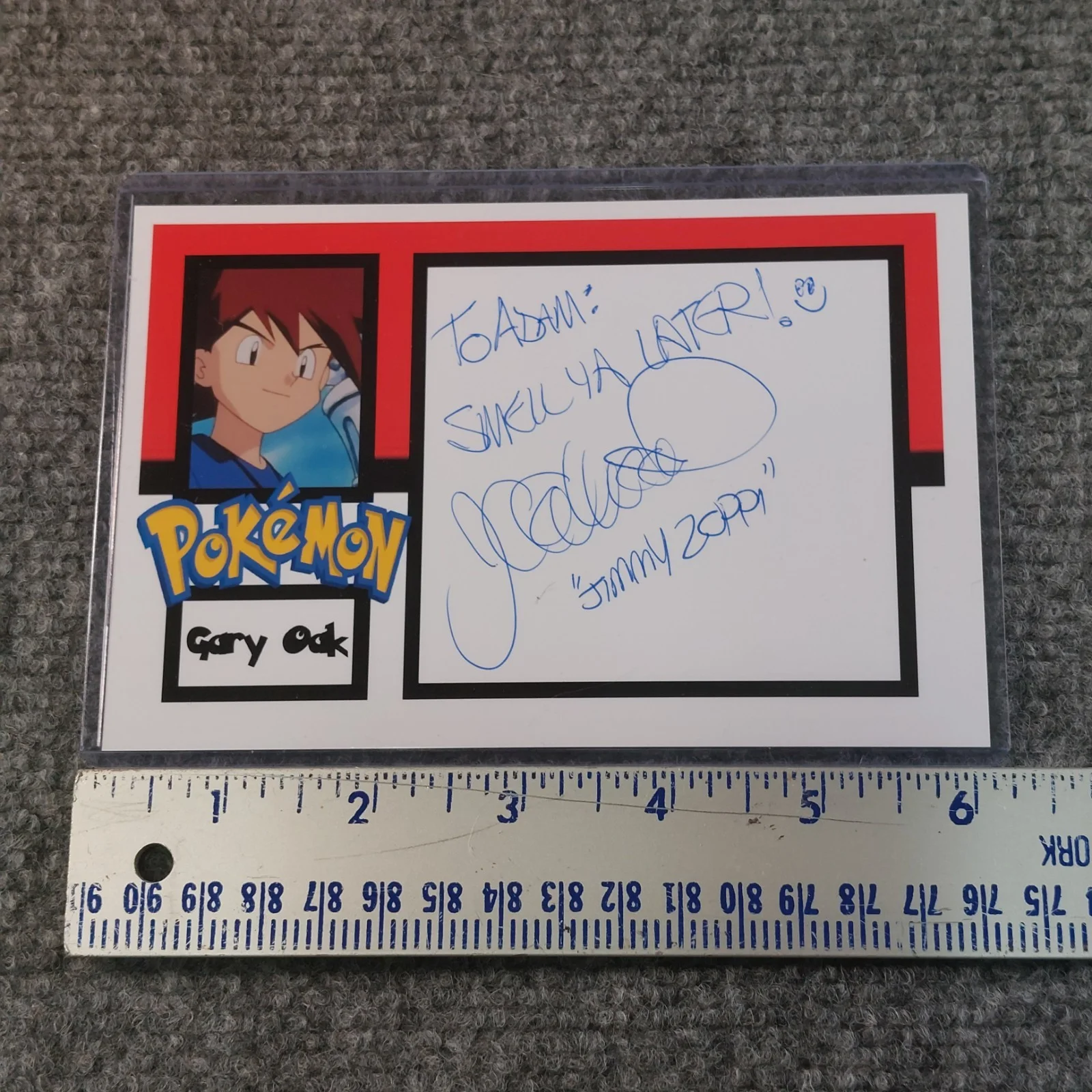 James Carter Cathcart — Pokemon SIGNED 4x6 Photo James Carter Cathcart Autograph Gary Oak Jimmy Zoppa, изображение 5
