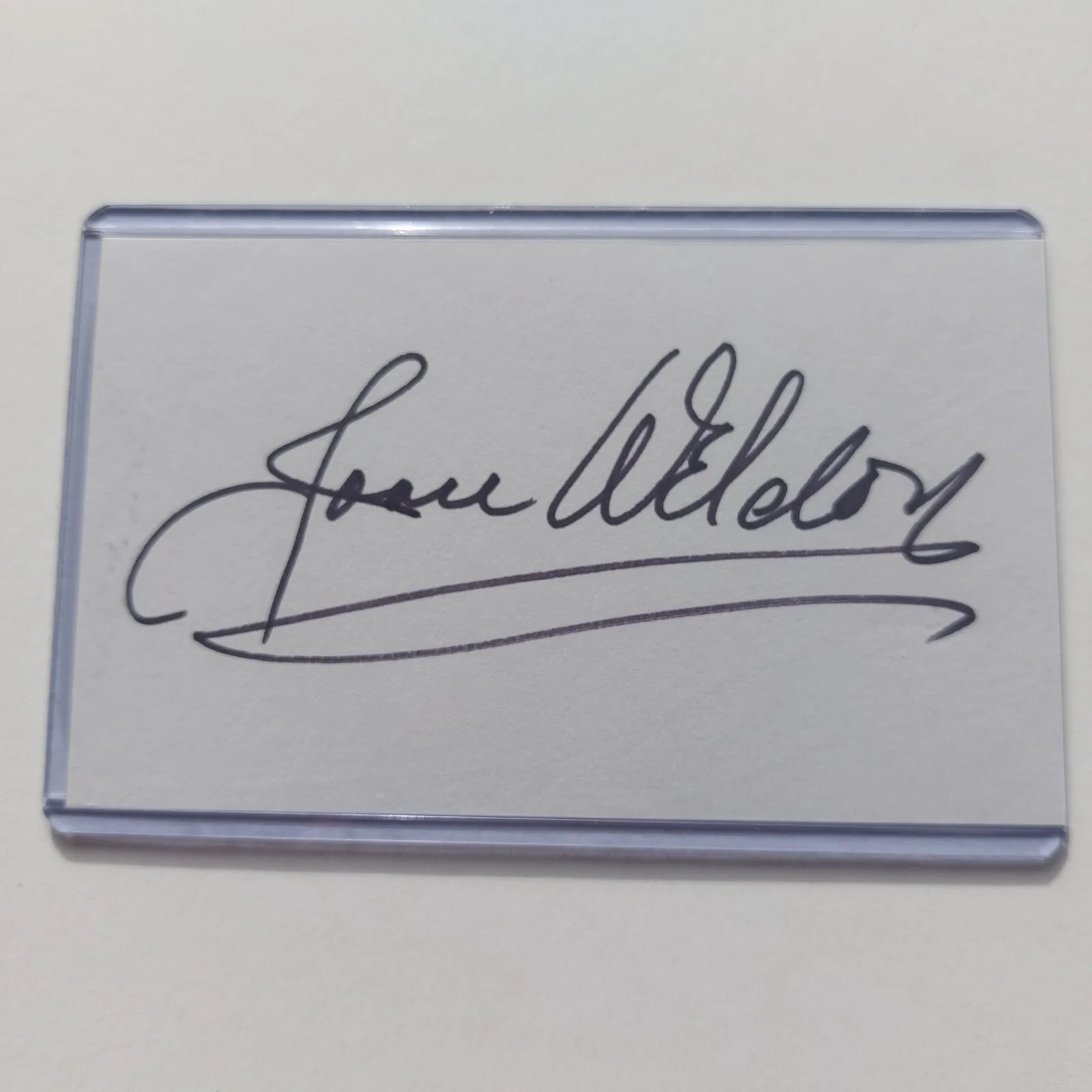 Joan Weldon — Joan Weldon Signed 3x5 Index Card (Them!, Gunsight Ridge, Stranger Wore a Gun), image 2