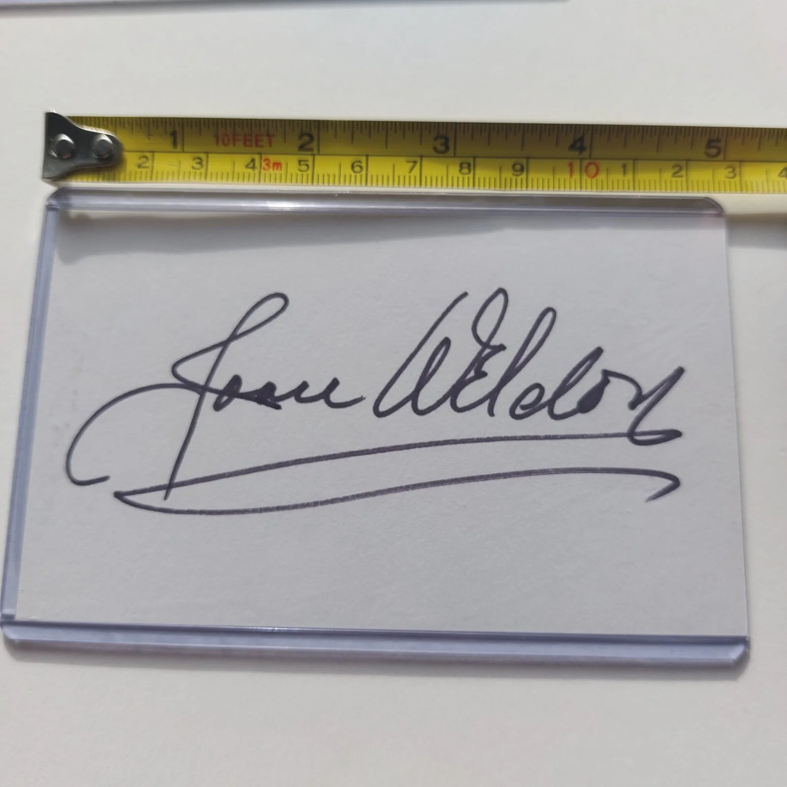 Joan Weldon — Joan Weldon Signed 3x5 Index Card (Them!, Gunsight Ridge, Stranger Wore a Gun), image 3