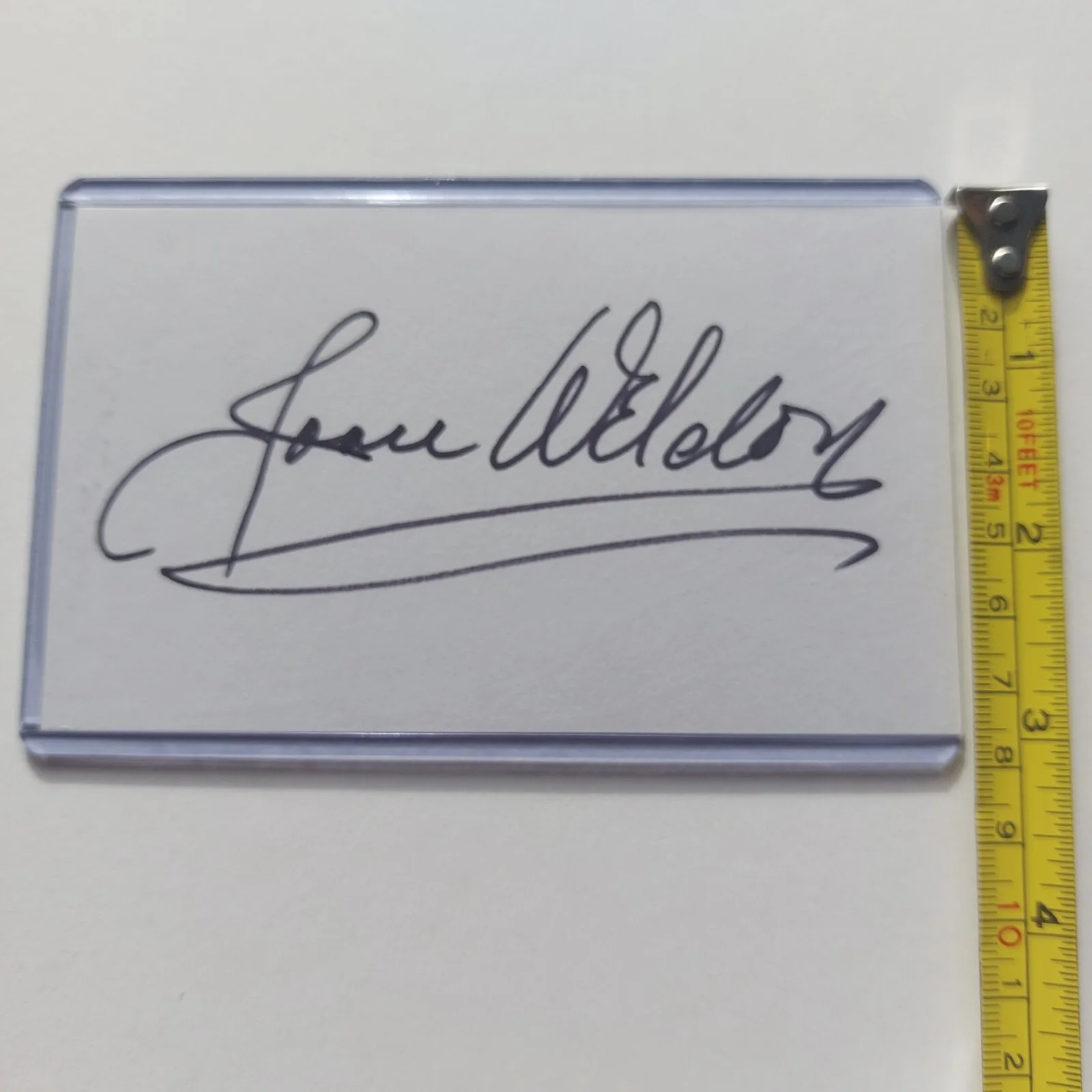 Joan Weldon — Joan Weldon Signed 3x5 Index Card (Them!, Gunsight Ridge, Stranger Wore a Gun), image 4