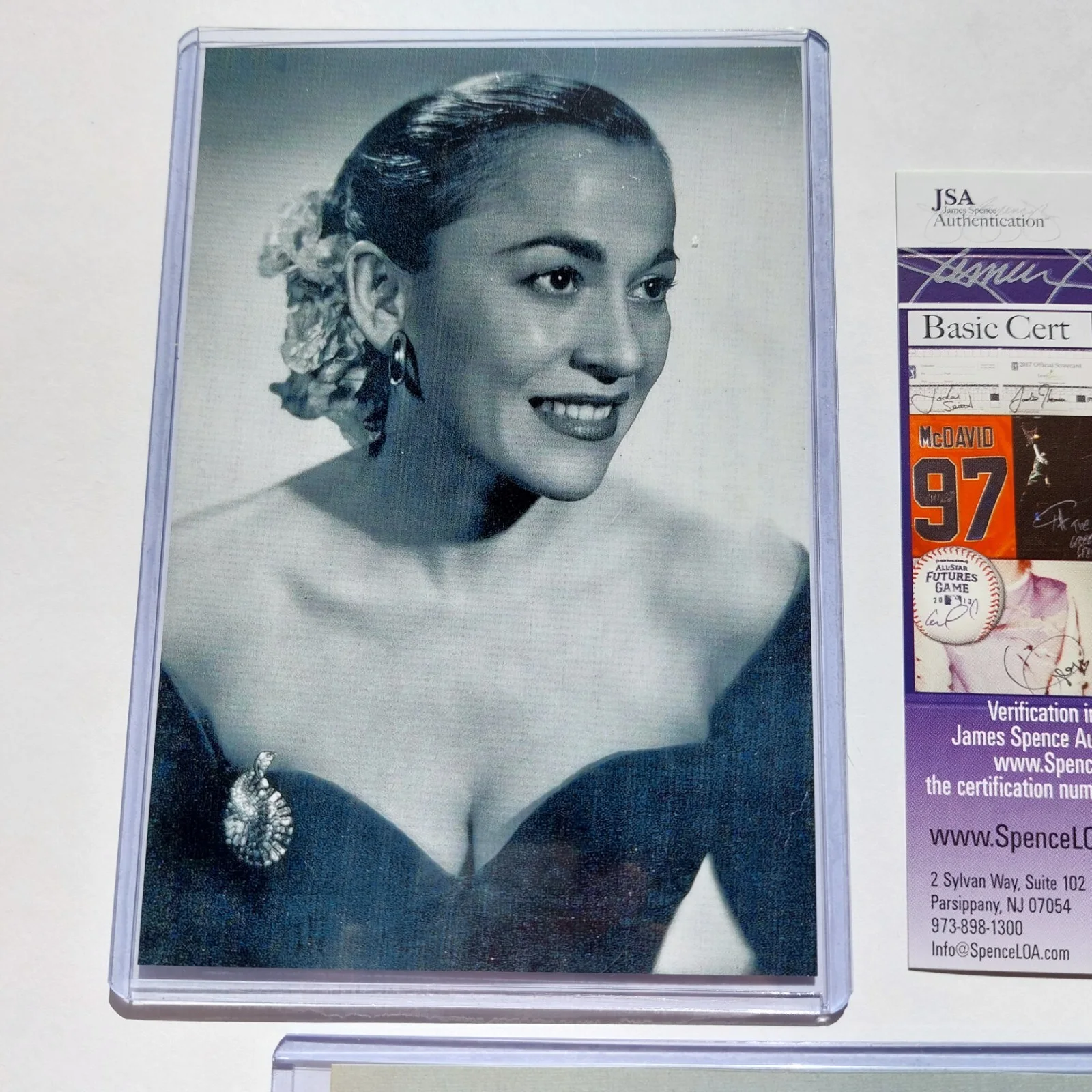 Georgia Gibbs — Georgia Gibbs SIGNED 4X6 JSA COA Jazz Singer Signed Vintage 1942, image 3