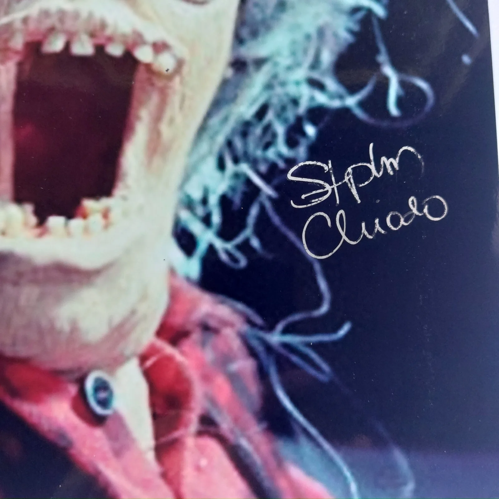 Charlie Chiodo, Edward Chiodo, Stephen Chiodo — Large Marge signed 8.5x11 Photo Pee-wee's Big Chiodo Brothers Killer Klowns, image 4