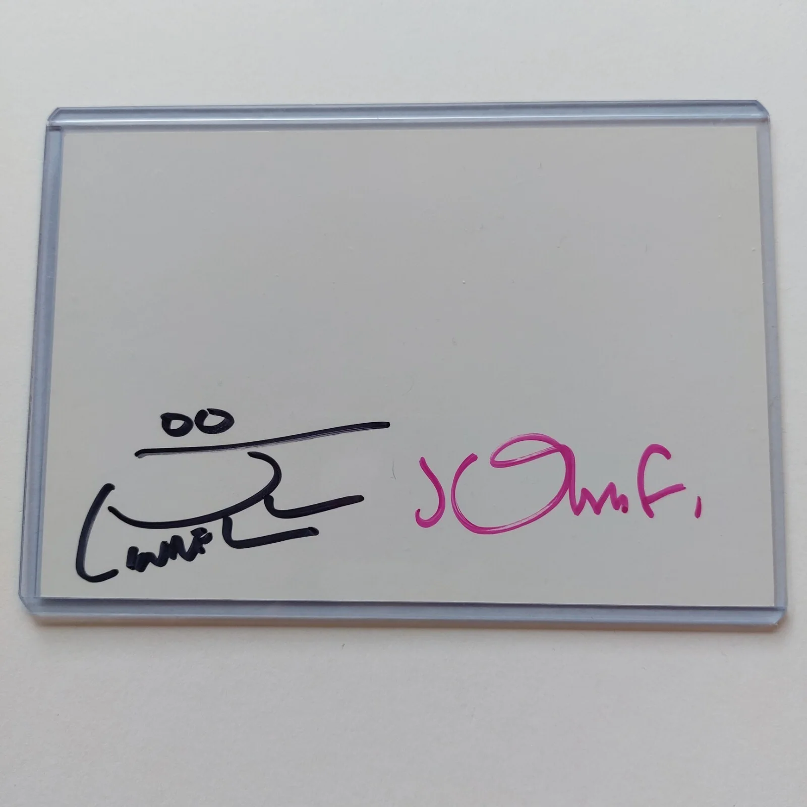 They Might Be Giants Signed 4x6 Index Card Postcard TMBG Band autographed Flood, image 2