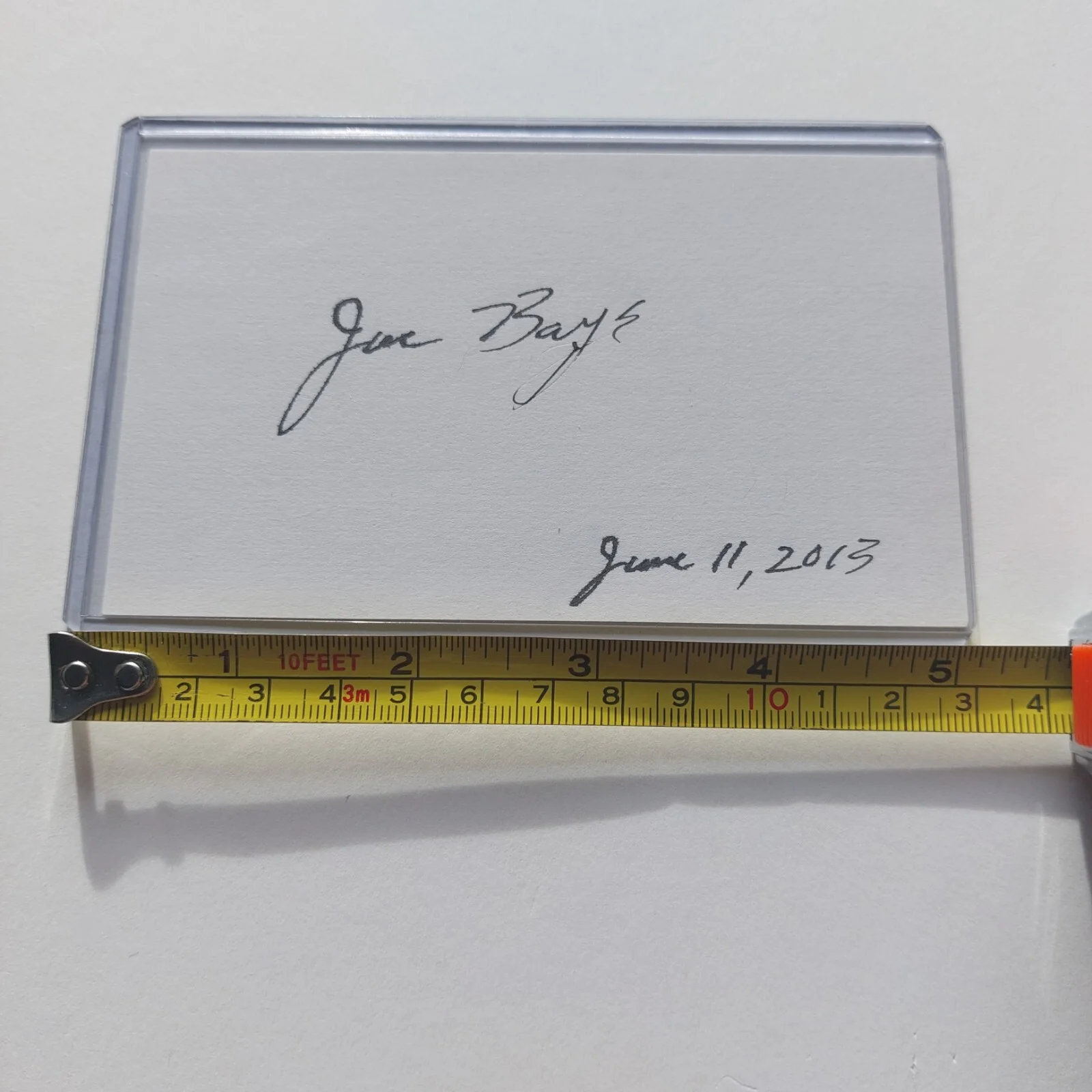 Joe Bays — Joe Bays Signed 3x5 Index Card (Office Space, Little Giants, Space Jam), image 3