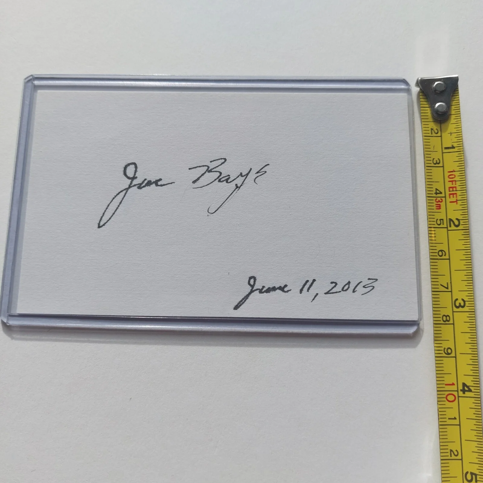 Joe Bays — Joe Bays Signed 3x5 Index Card (Office Space, Little Giants, Space Jam), image 4
