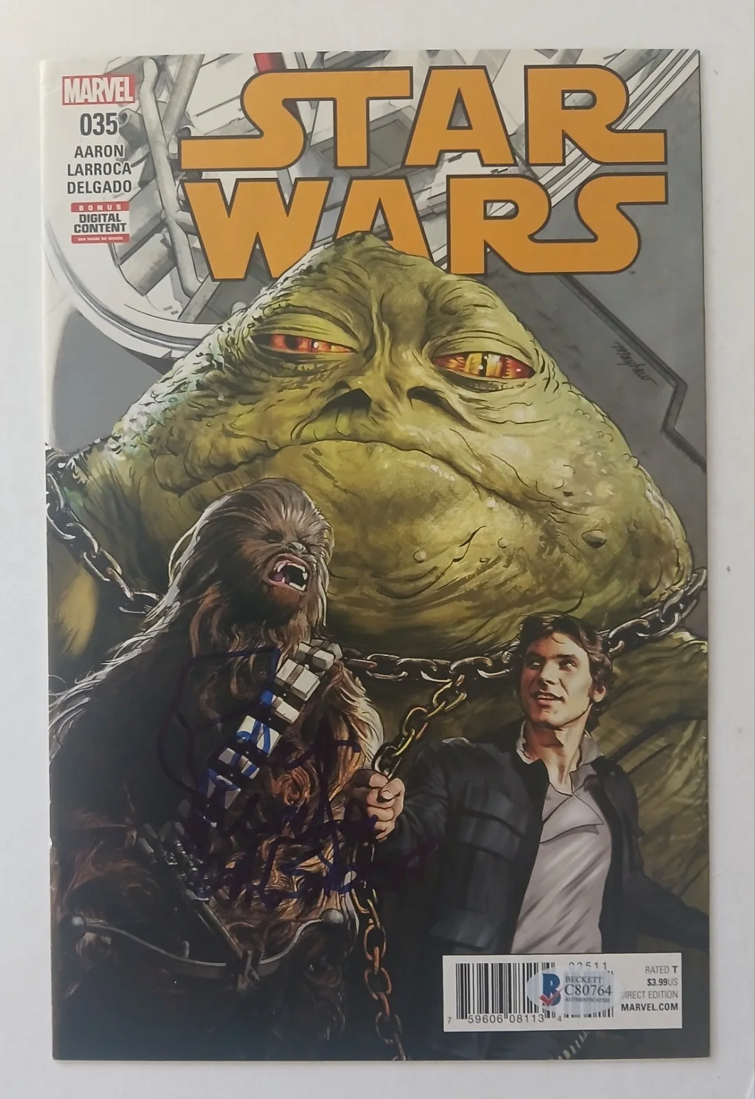 Peter Mayhew — Peter Mayhew Signed Star Wars #35 Comic Book - MARVEL COMICS (2015) Beckett BAS, image 5