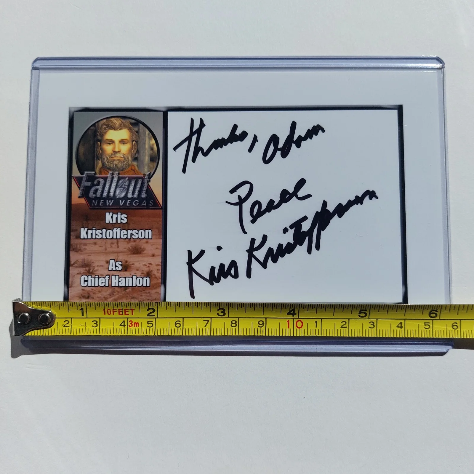 Fallout New Vegas signed Photo Kris Kristofferson autographed 4x6 photo, изображение 3