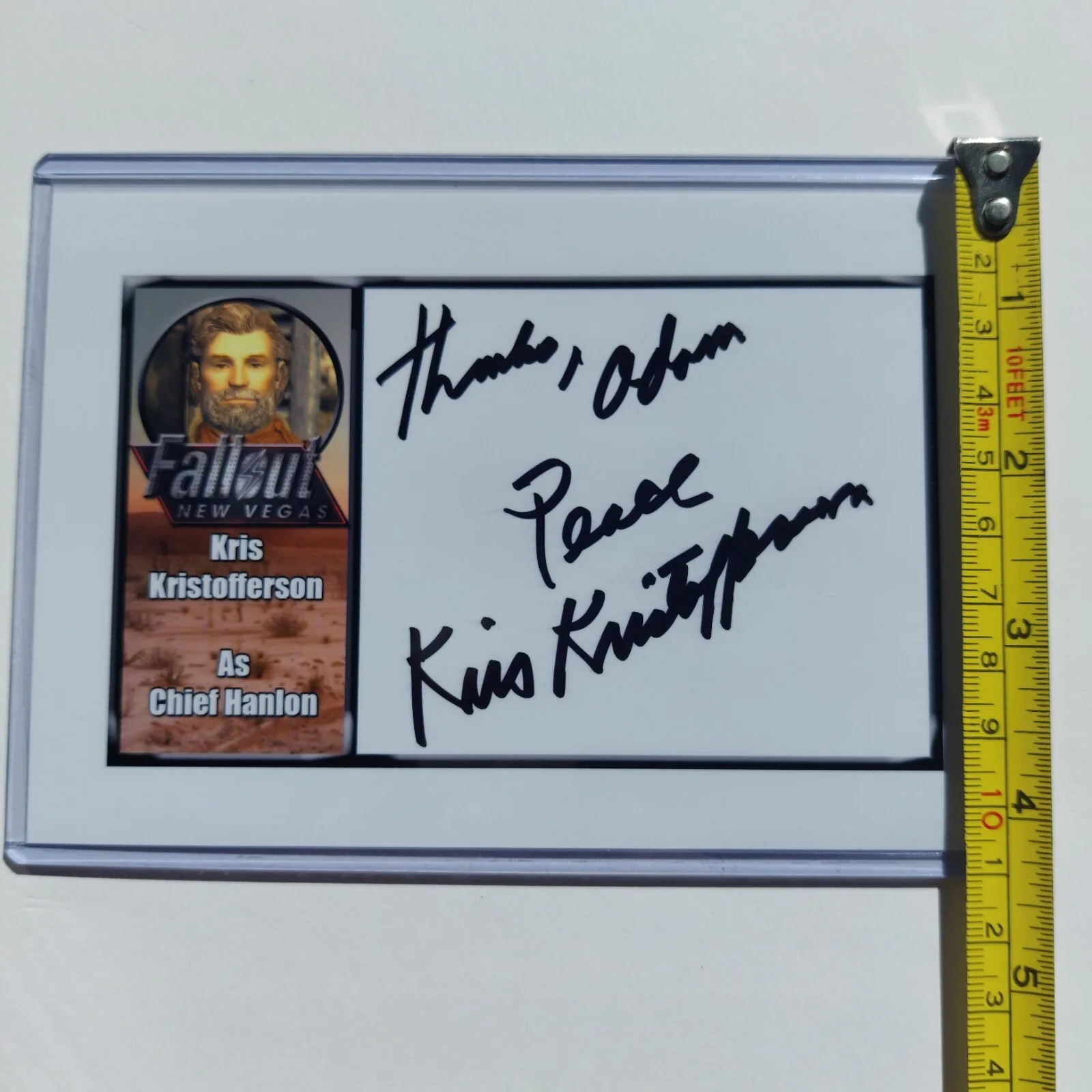 Fallout New Vegas signed Photo Kris Kristofferson autographed 4x6 photo, изображение 4