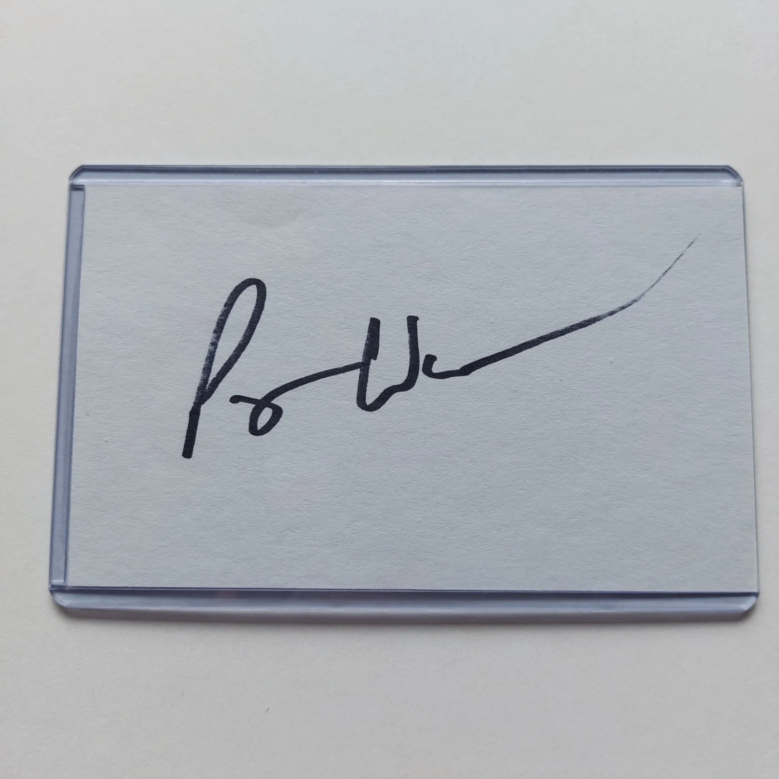 Patrick Warburton — Patrick Warburton Signed 3x5 Index Card (Family Guy, Emperor's New Groove,), image 2