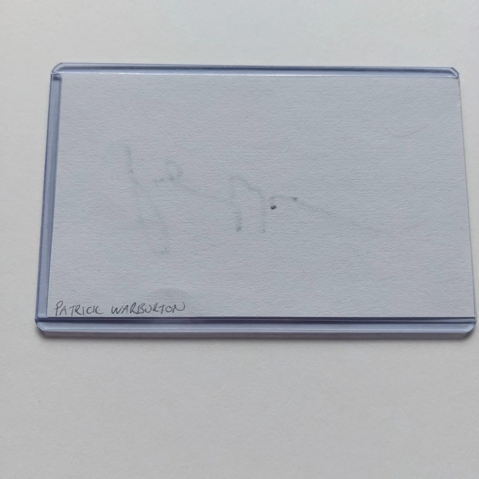 Patrick Warburton — Patrick Warburton Signed 3x5 Index Card (Family Guy, Emperor's New Groove,), image 3