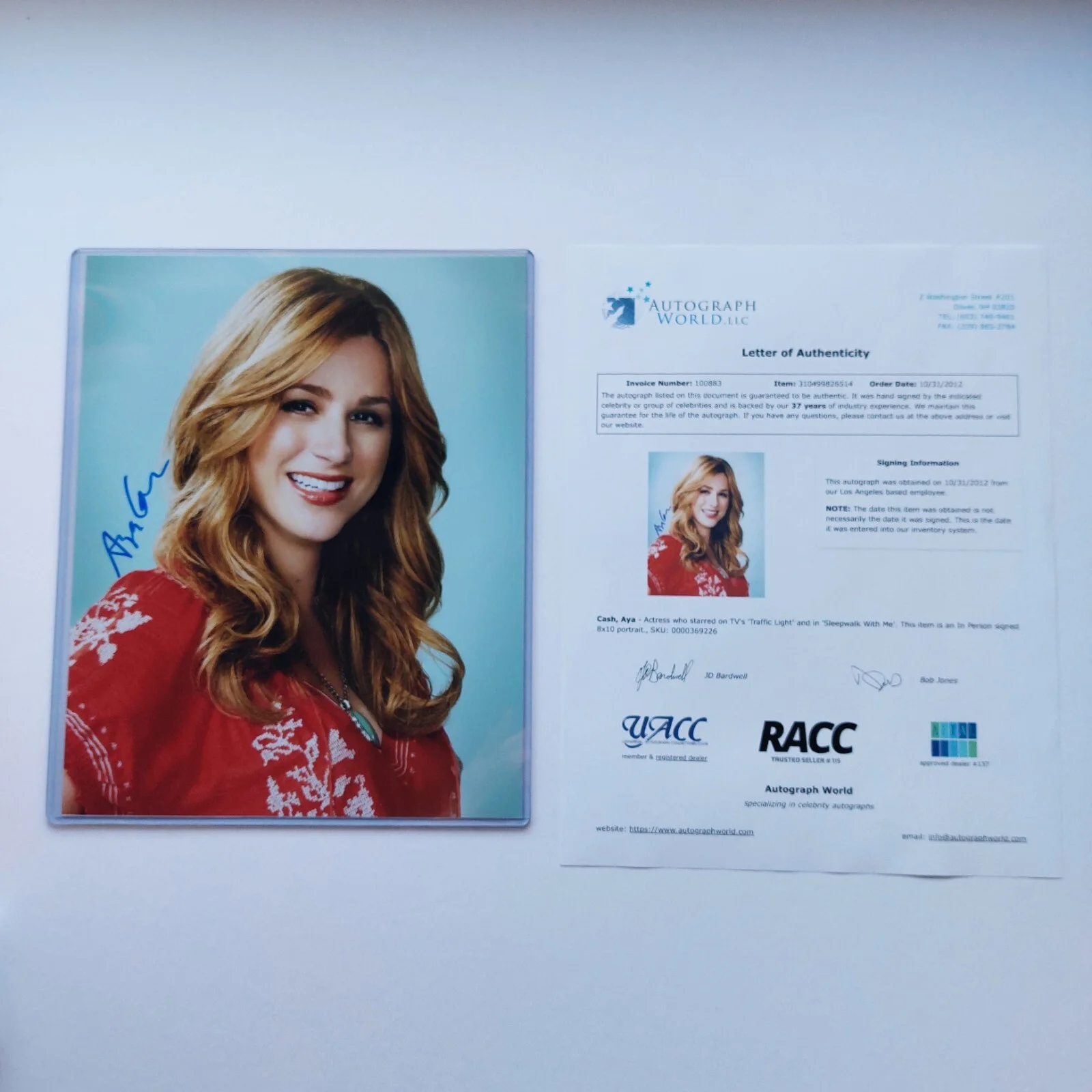 Aya Cash — Aya Cash Signed 8x10 Photo with COA (The Boys, Wolf of Wallstreet), изображение 3