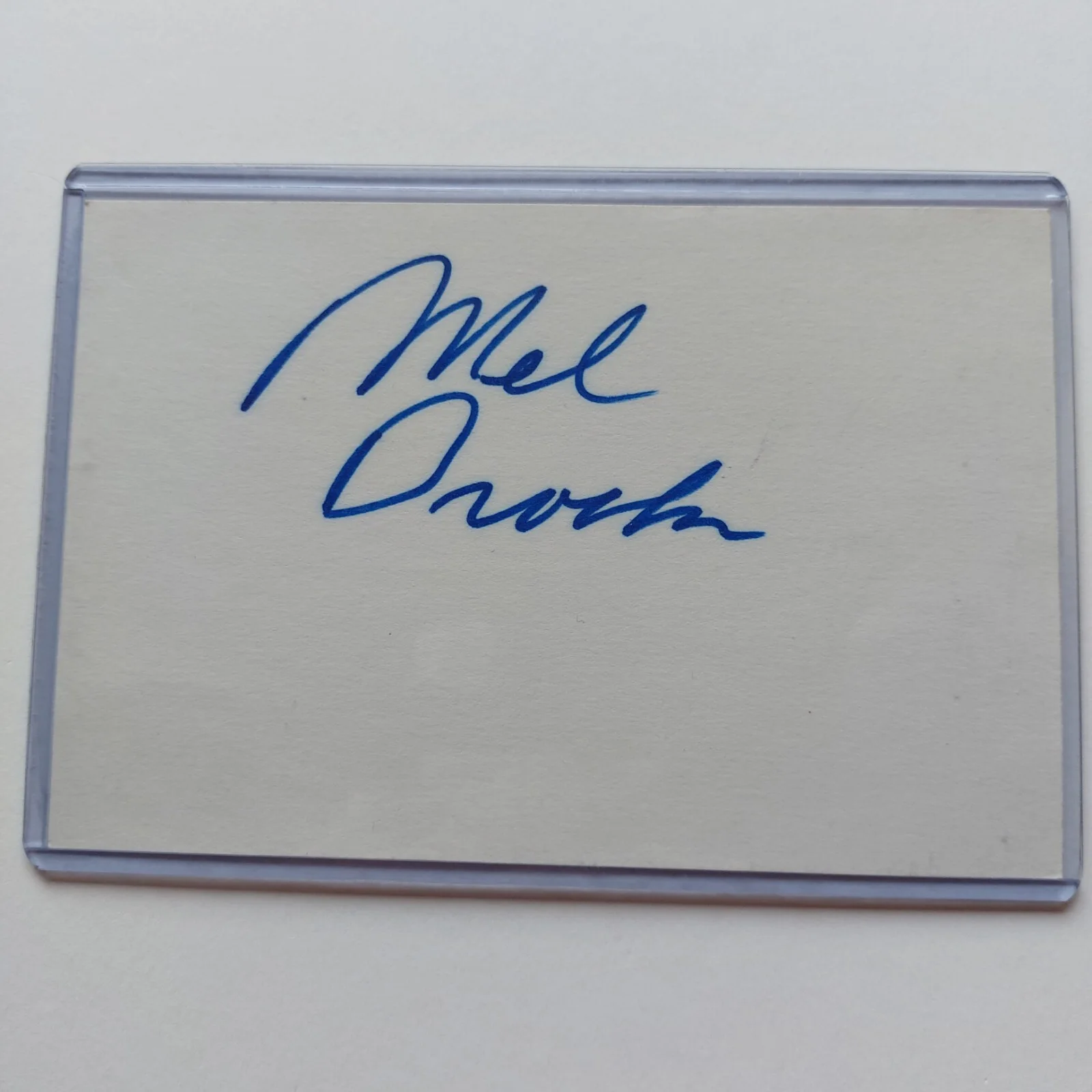 Mel Brooks — Mel Brooks Signed 4x6 Index Card Spaceballs Blazing Saddles Young Frankenstein, image 2