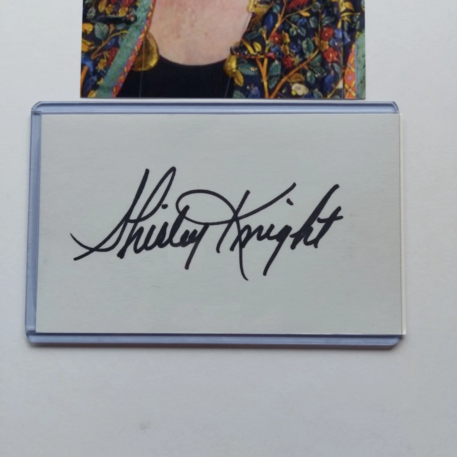 Shirley Knight — Shirley Knight Signed 3x5 Card COA (Grandma's Boy, Paul Blart, Sweet Bird of), изображение 2