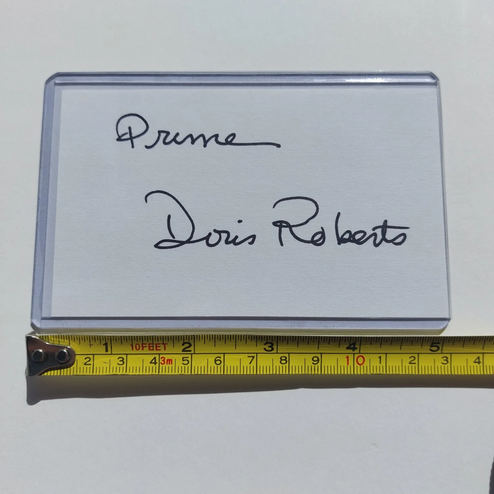 Doris Roberts — Doris Roberts Everybody Loves Raymond Signed 3x5 Index Card, image 4