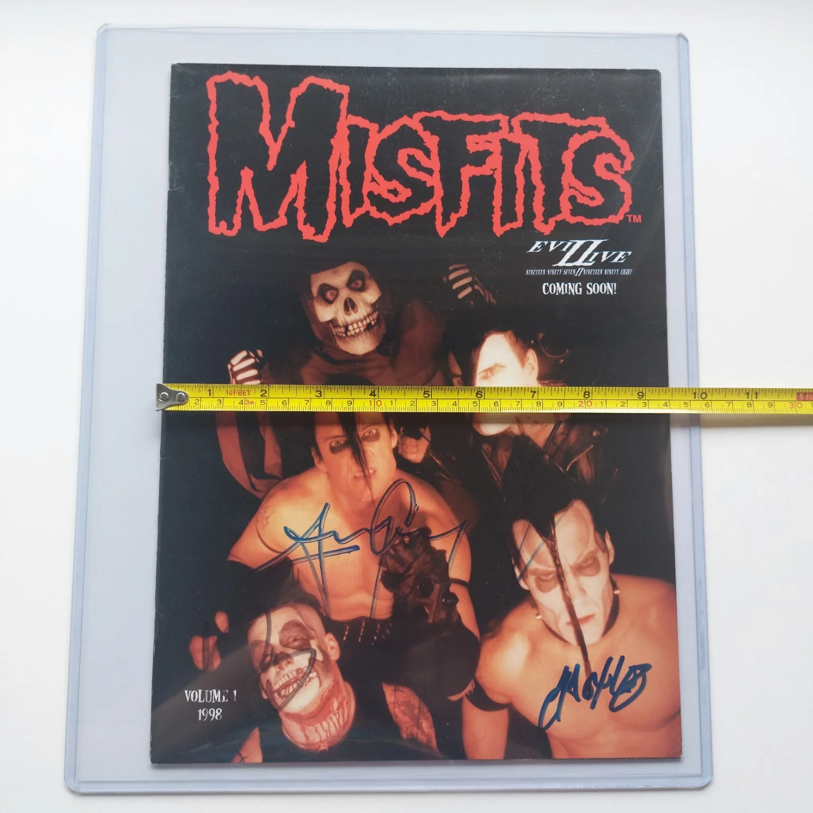 VTG Misfits Signed Concert Tour Program Autographed Evil Live Tour Book 1998, изображение 3