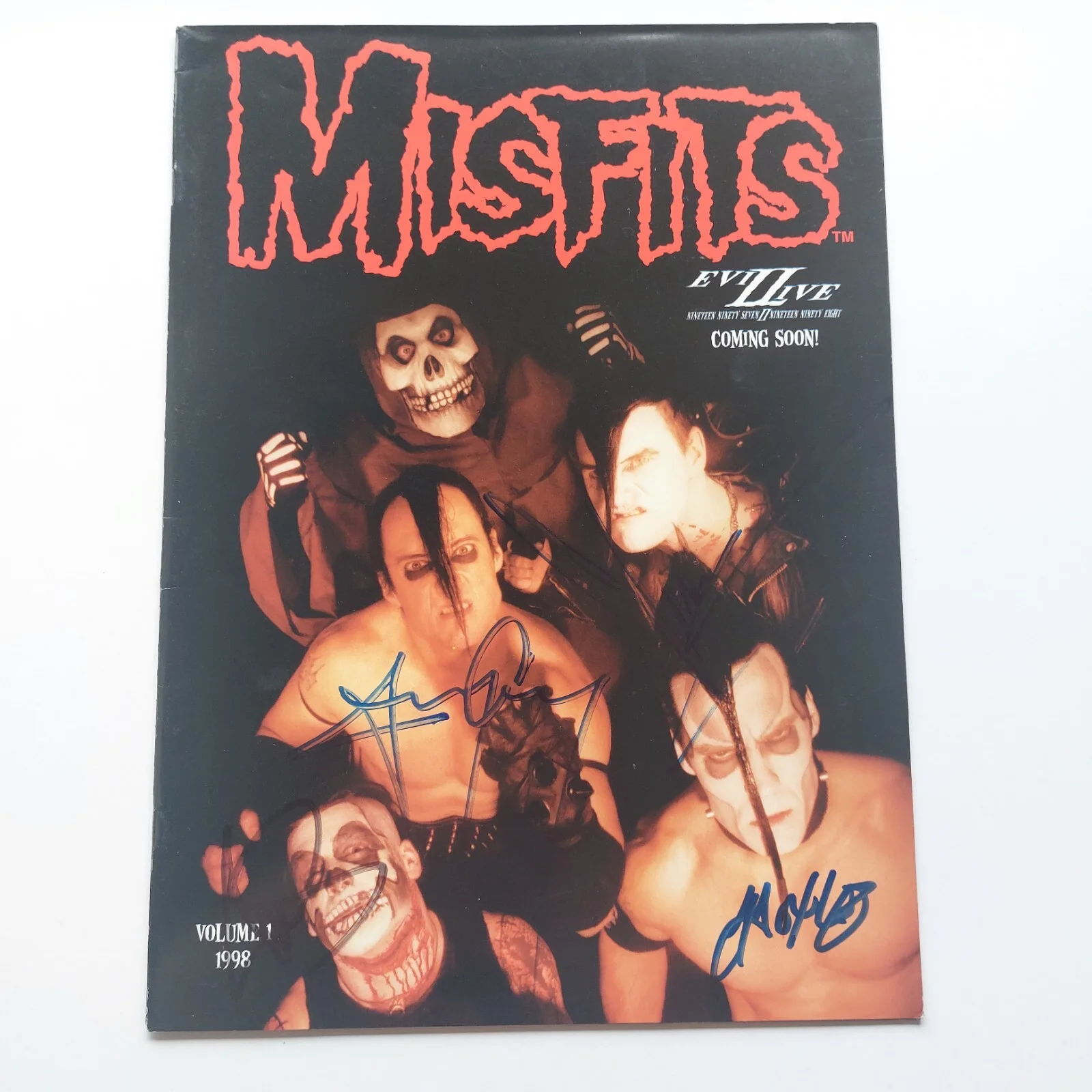 VTG Misfits Signed Concert Tour Program Autographed Evil Live Tour Book 1998, изображение 4