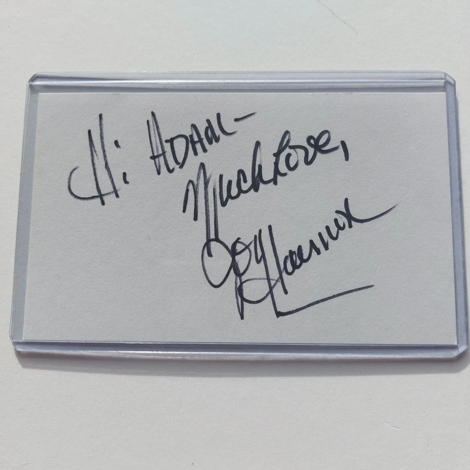 Joy Harmon — Joy Harmon Signed 3x5 Autograph (Cool Hand Luke, Village of the Giants), изображение 2