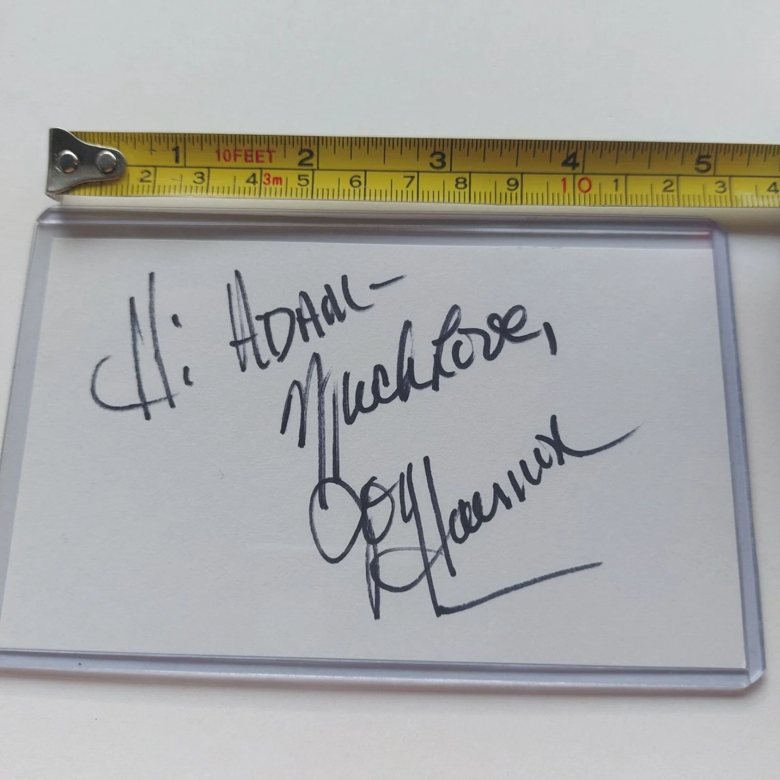 Joy Harmon — Joy Harmon Signed 3x5 Autograph (Cool Hand Luke, Village of the Giants), изображение 3