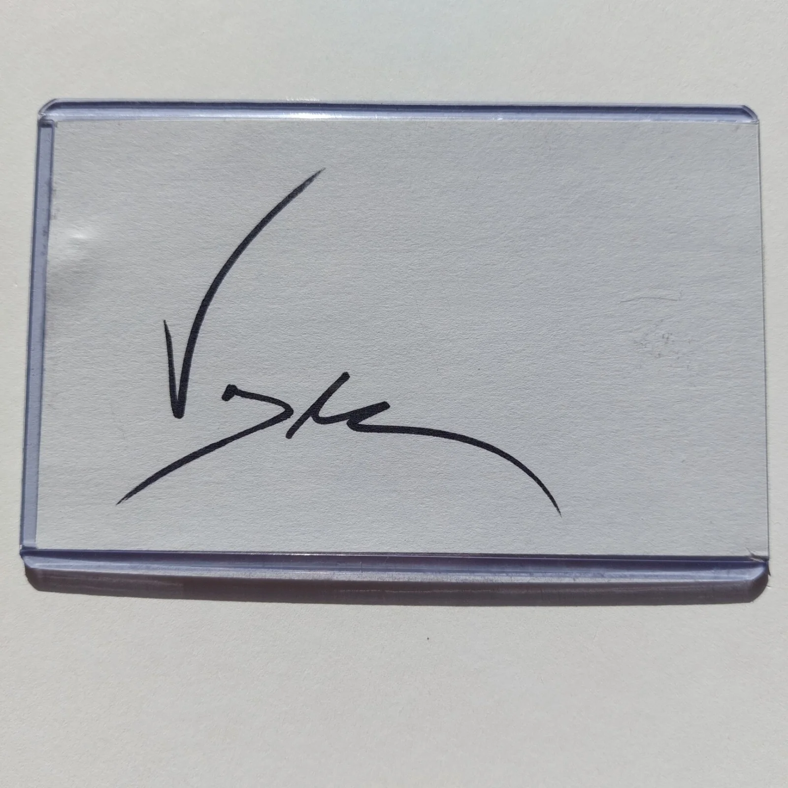 Jean Claude Van Damme — Jean Claude Van Damme Signed 3x5 Index Card (Bloodsport, Kickboxer,) JVCD, изображение 3