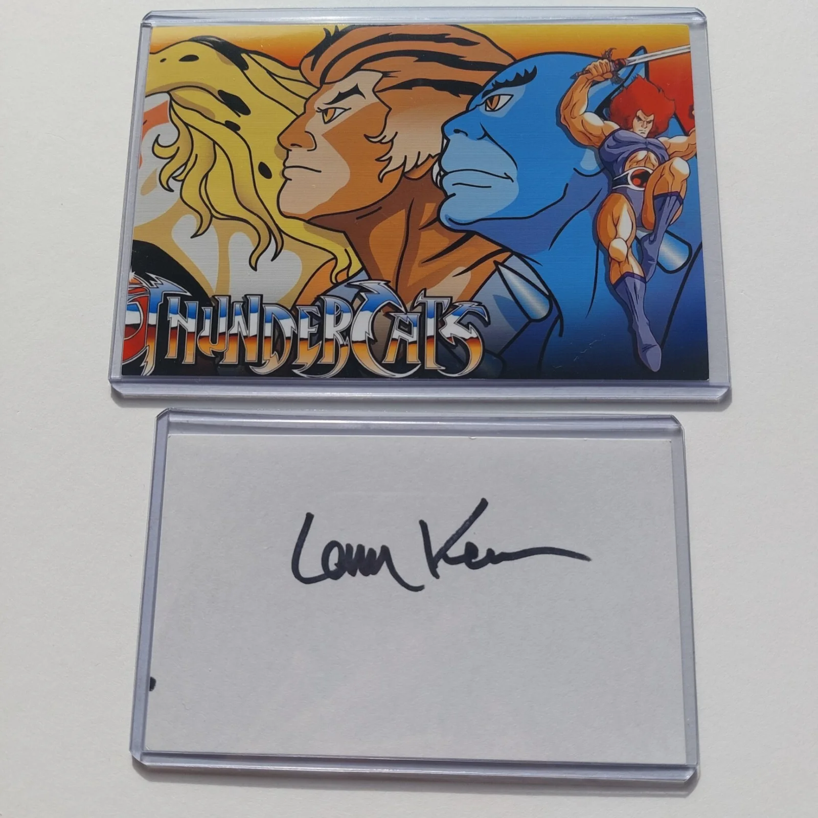 Larry Kenney — Larry Kenney Signed 3x5 Index Card Lion O Voice actor on Thundercats Silverhawks