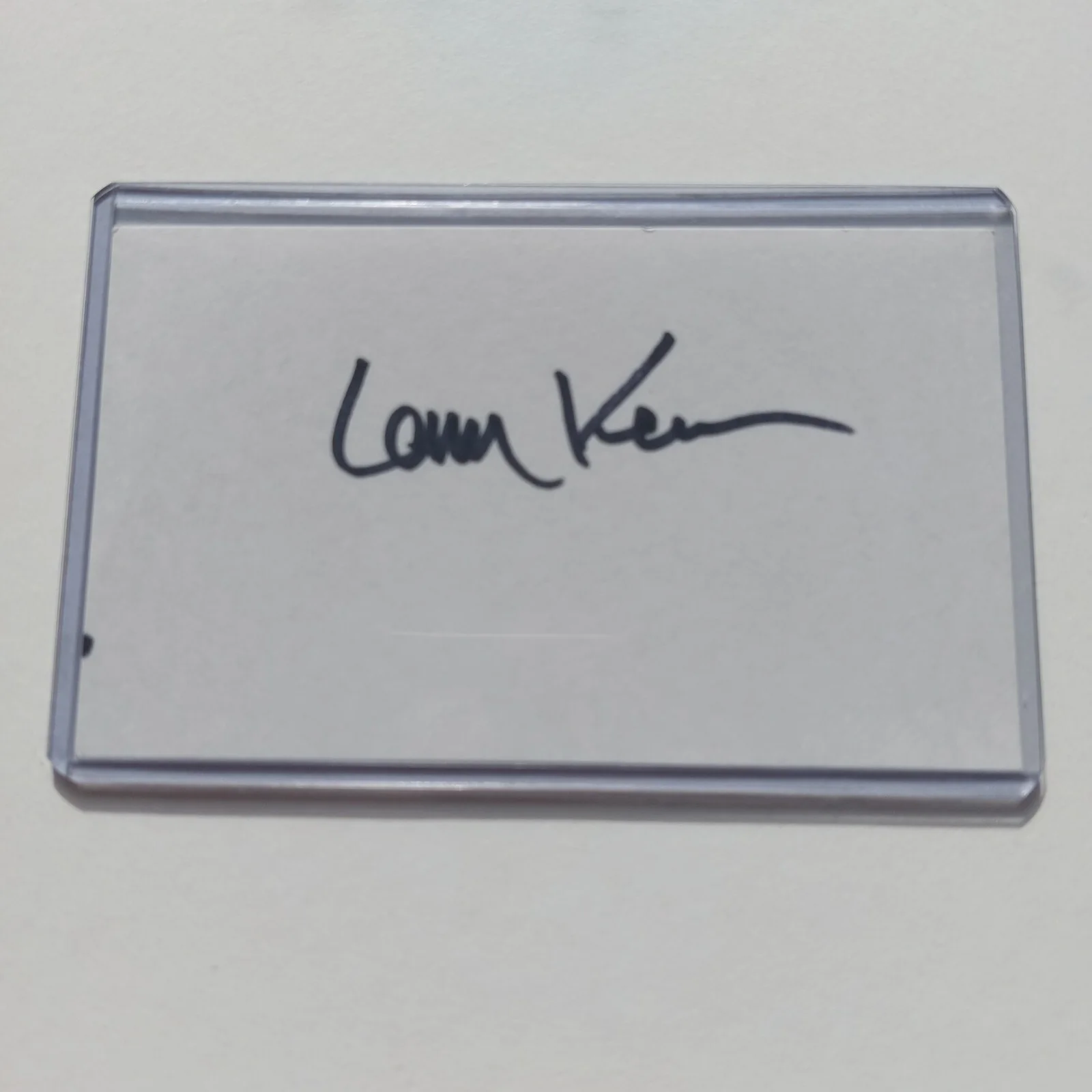 Larry Kenney — Larry Kenney Signed 3x5 Index Card Lion O Voice actor on Thundercats Silverhawks, image 2