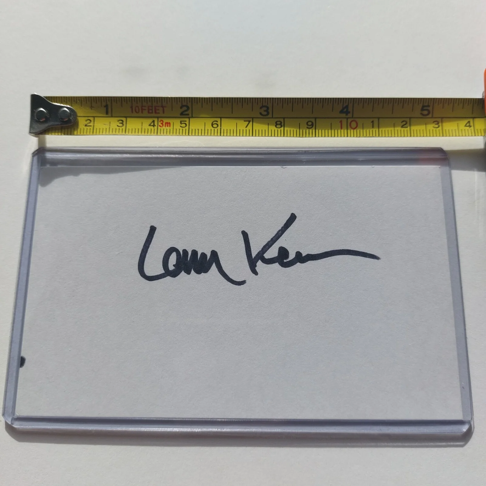 Larry Kenney — Larry Kenney Signed 3x5 Index Card Lion O Voice actor on Thundercats Silverhawks, image 3