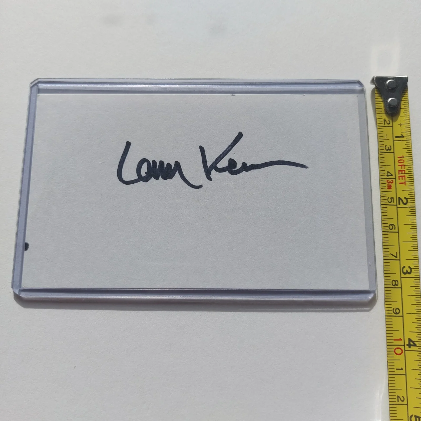 Larry Kenney — Larry Kenney Signed 3x5 Index Card Lion O Voice actor on Thundercats Silverhawks, image 4