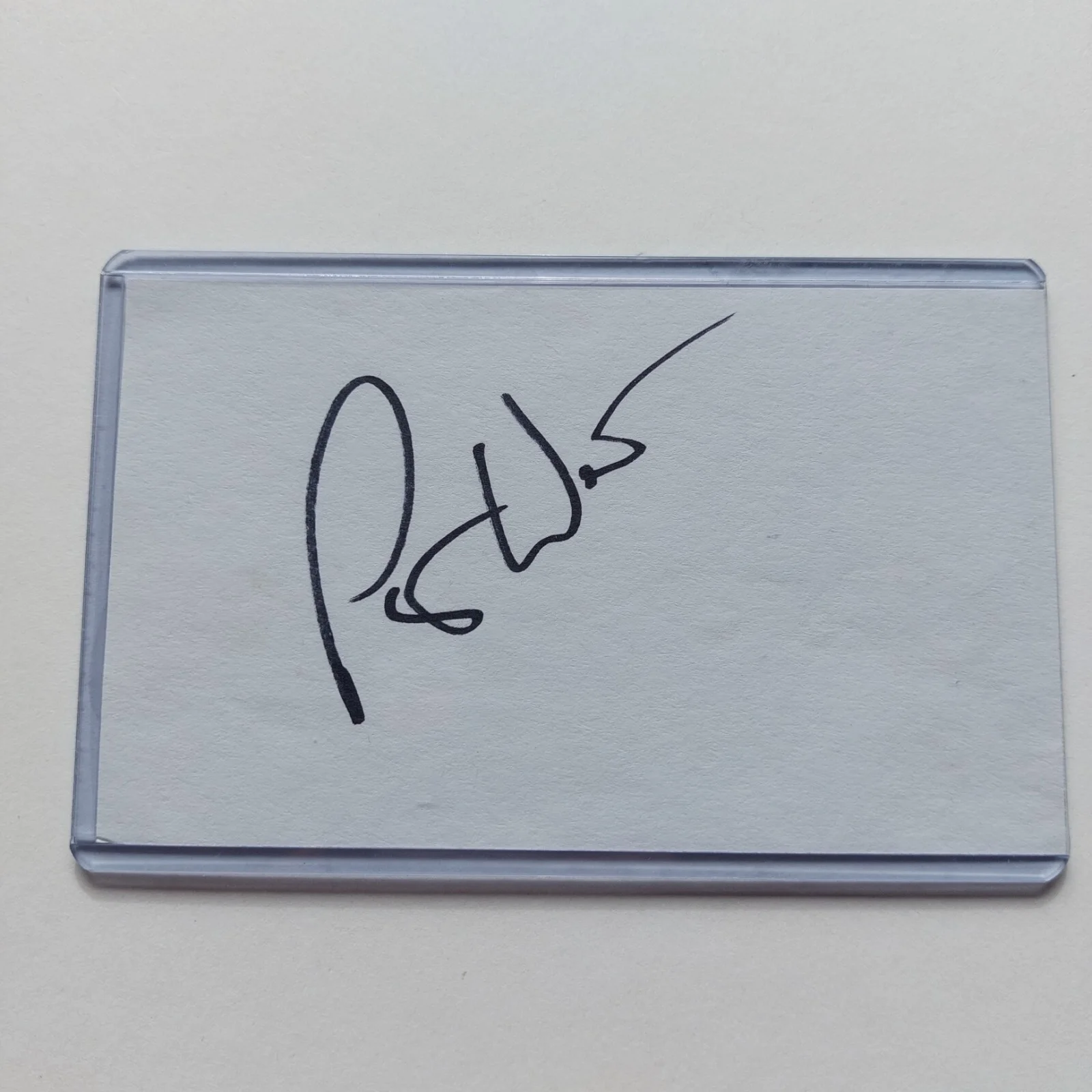 Patrick Warburton — Patrick Warburton Signed 3x5 Index Card (Family Guy, Emperor's New Groove,), image 2