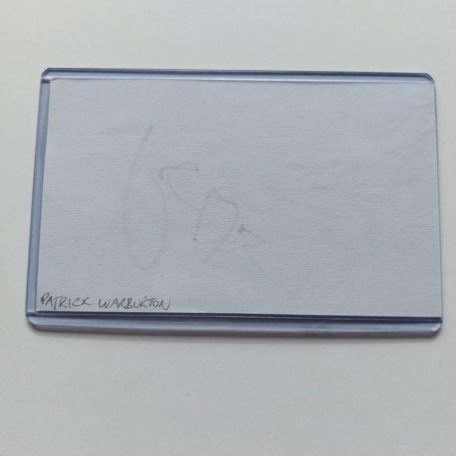 Patrick Warburton — Patrick Warburton Signed 3x5 Index Card (Family Guy, Emperor's New Groove,), image 3