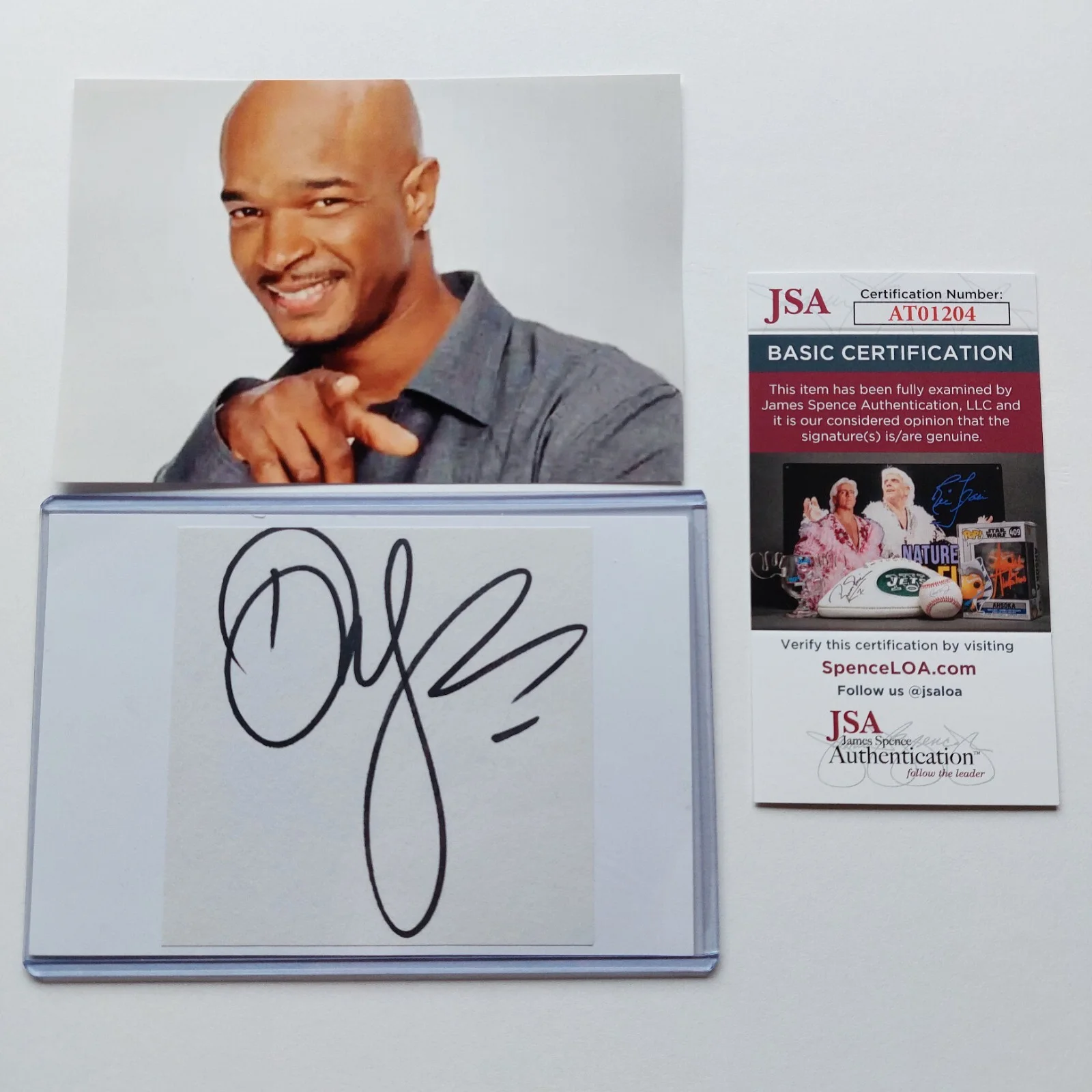 Damon Wayans — Damon Wayans Signed Autographed Cut Index Card In Living Color JSA COA