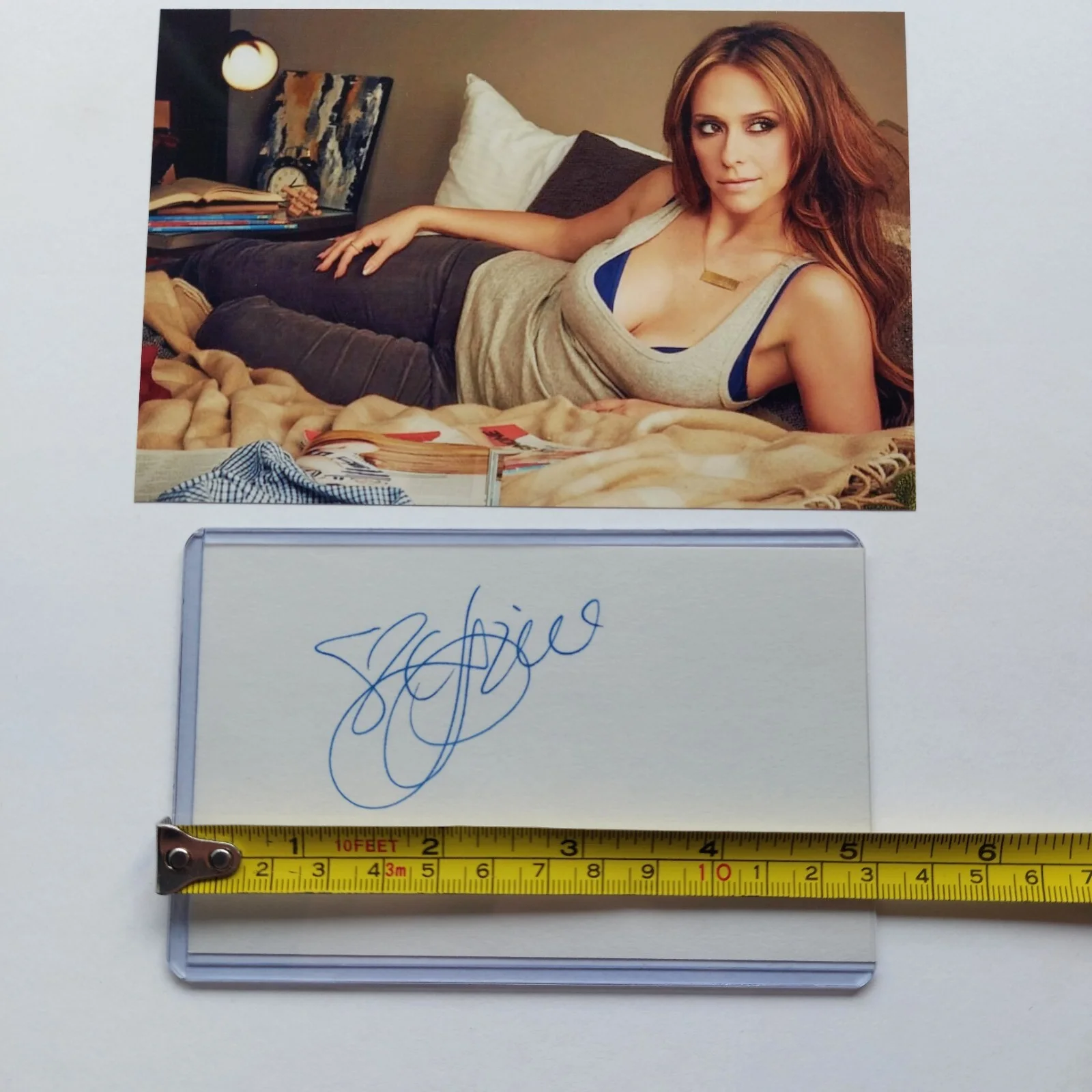 Jennifer Love Hewitt — Jennifer Love Hewitt Signed 3x5 Index Card Ghost Whisperer I Know What You Did, изображение 3