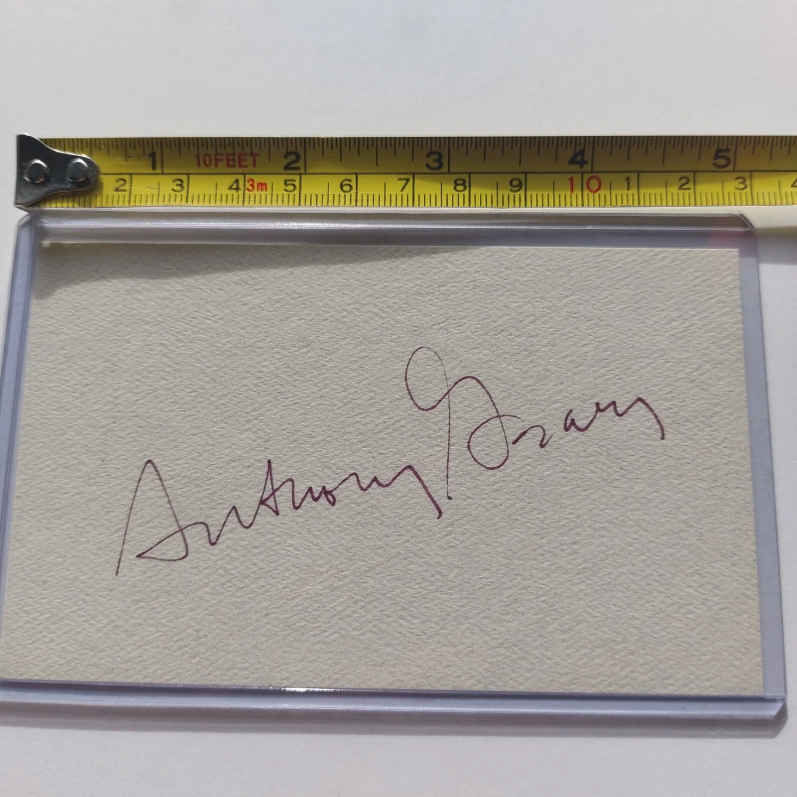 Anthony Geary — Anthony Geary Signed 3x5 Card (Philo on UHF, Luke Spencer on General Hospital), изображение 3