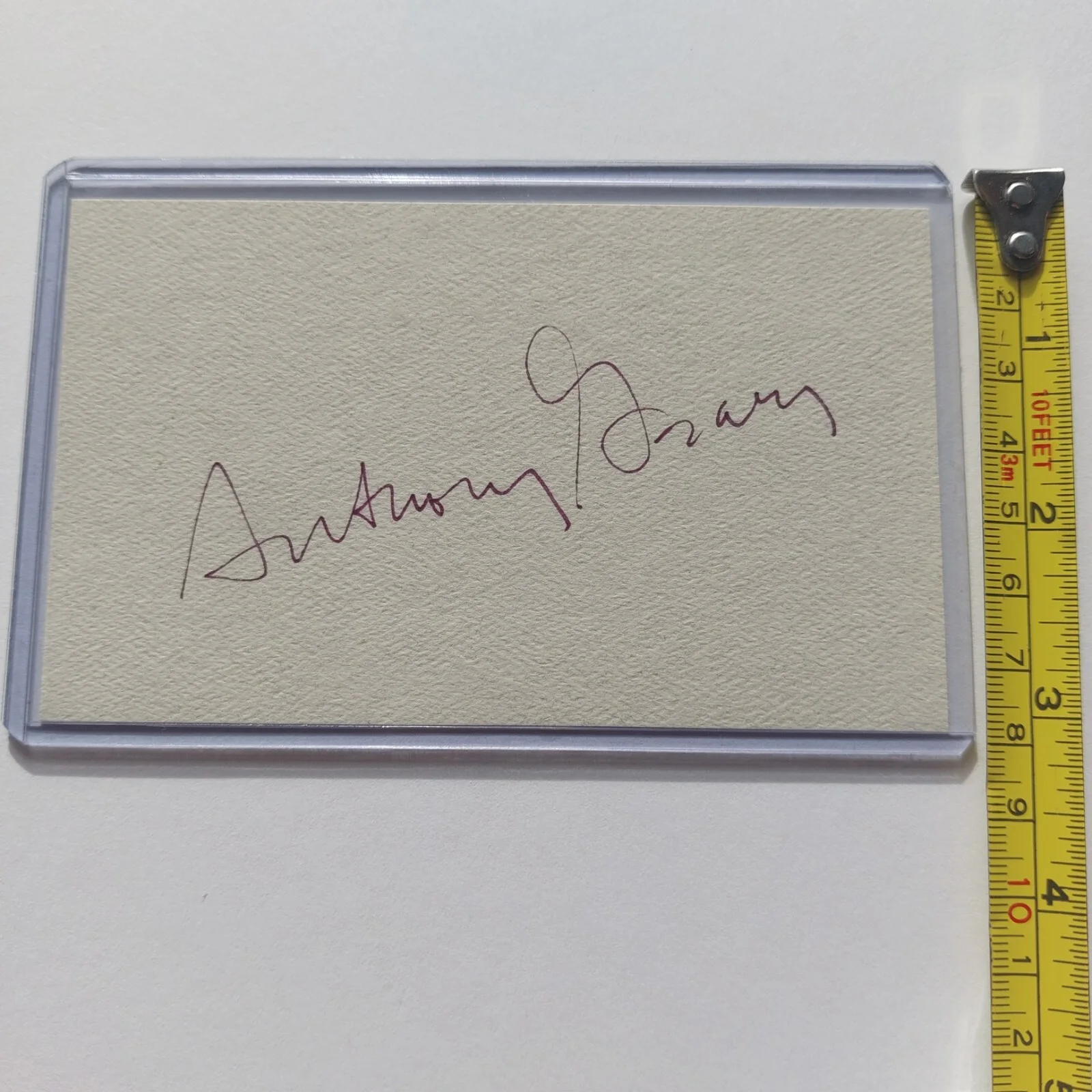 Anthony Geary — Anthony Geary Signed 3x5 Card (Philo on UHF, Luke Spencer on General Hospital), изображение 4