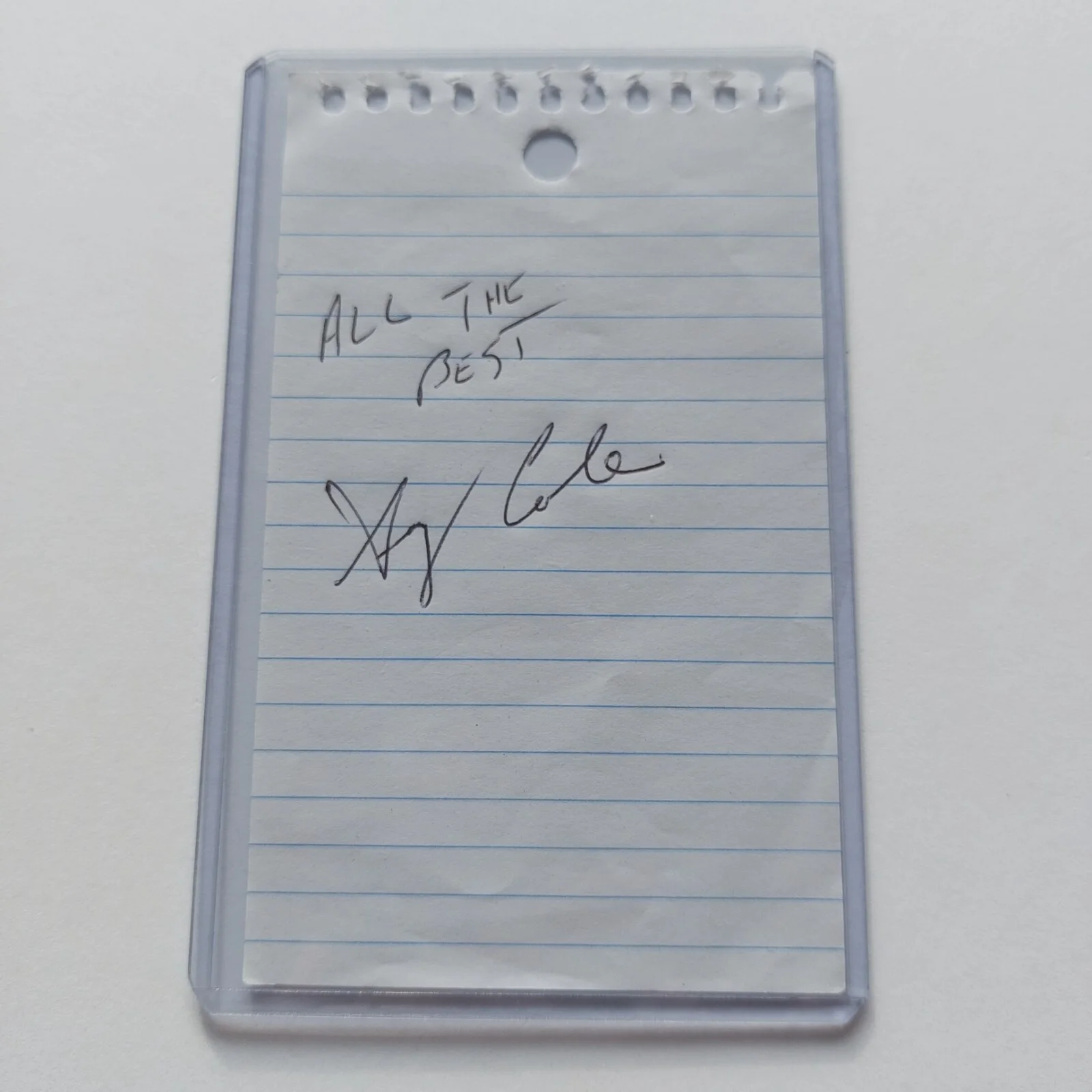 Gary Cole — Gary Cole Signed 3x5 Autograph Bill Lumbergh in Office Space, image 2