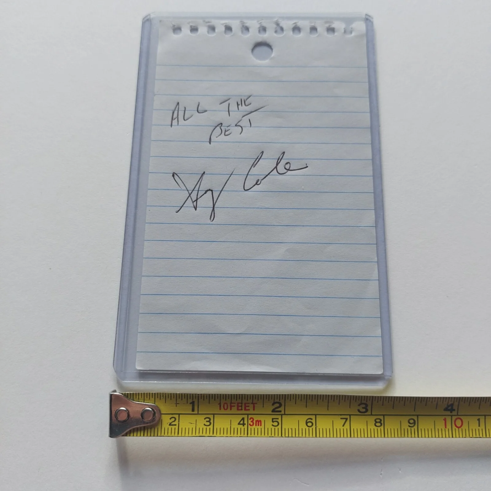 Gary Cole — Gary Cole Signed 3x5 Autograph Bill Lumbergh in Office Space, image 3