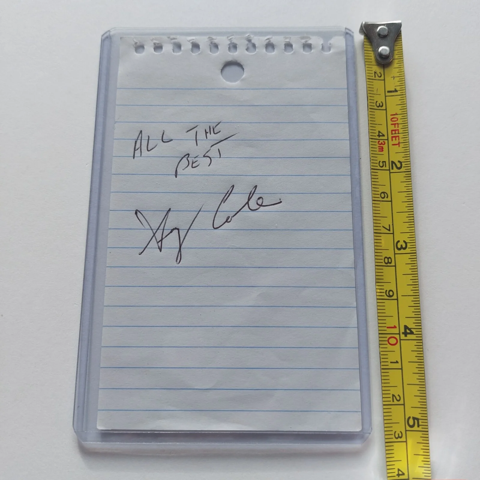 Gary Cole — Gary Cole Signed 3x5 Autograph Bill Lumbergh in Office Space, image 4