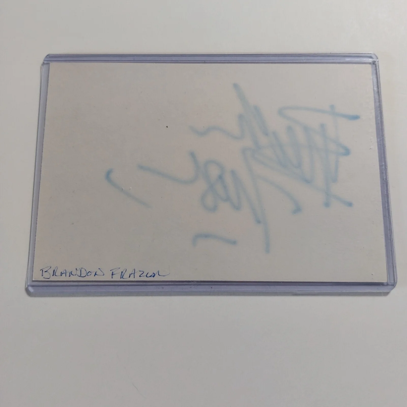 Brendan Fraser — Brendan Fraser Signed 4x6 Index Card (The Whale, The Mummy, Doom Patrol) Auto, image 4